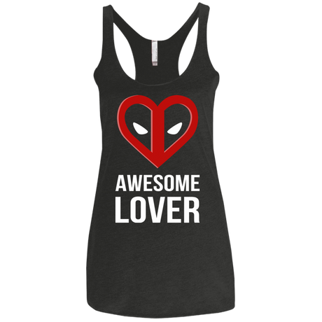 T-Shirts Vintage Black / X-Small Awesome lover Women's Triblend Racerback Tank