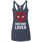 T-Shirts Vintage Navy / X-Small Awesome lover Women's Triblend Racerback Tank