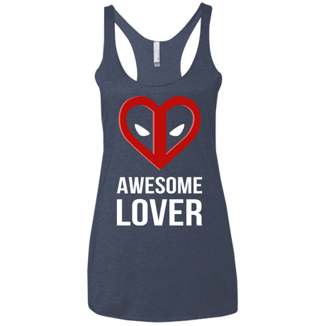 T-Shirts Vintage Navy / X-Small Awesome lover Women's Triblend Racerback Tank