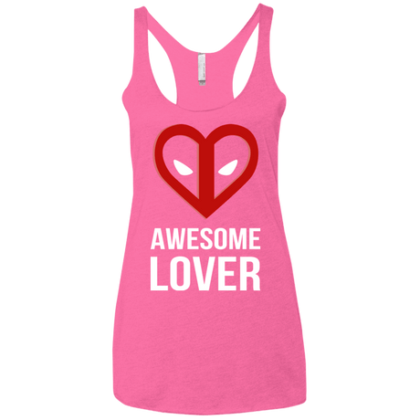 T-Shirts Vintage Pink / X-Small Awesome lover Women's Triblend Racerback Tank