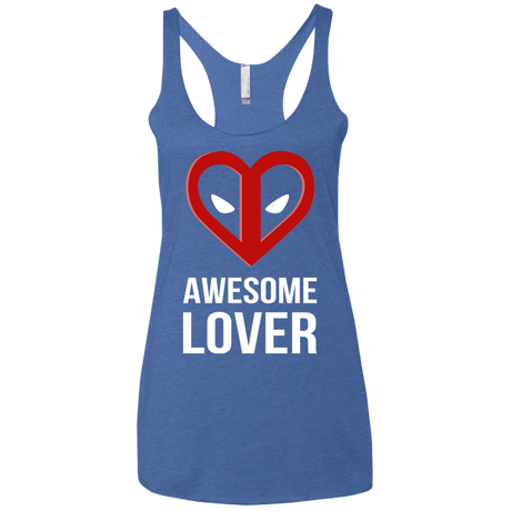 T-Shirts Vintage Royal / X-Small Awesome lover Women's Triblend Racerback Tank