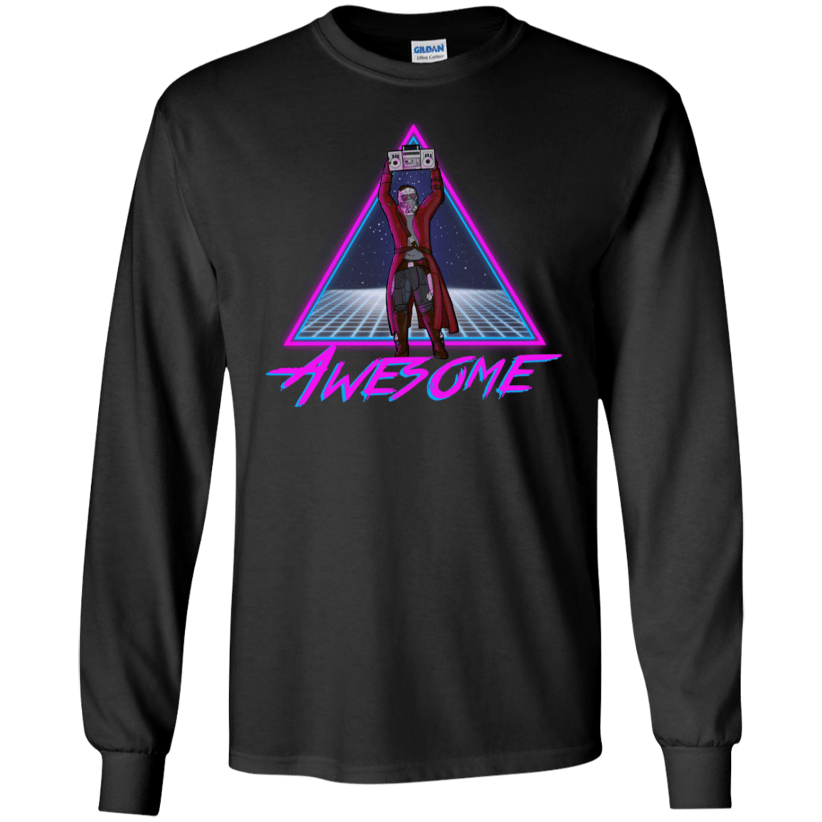 T-Shirts Black / S Awesome Men's Long Sleeve T-Shirt