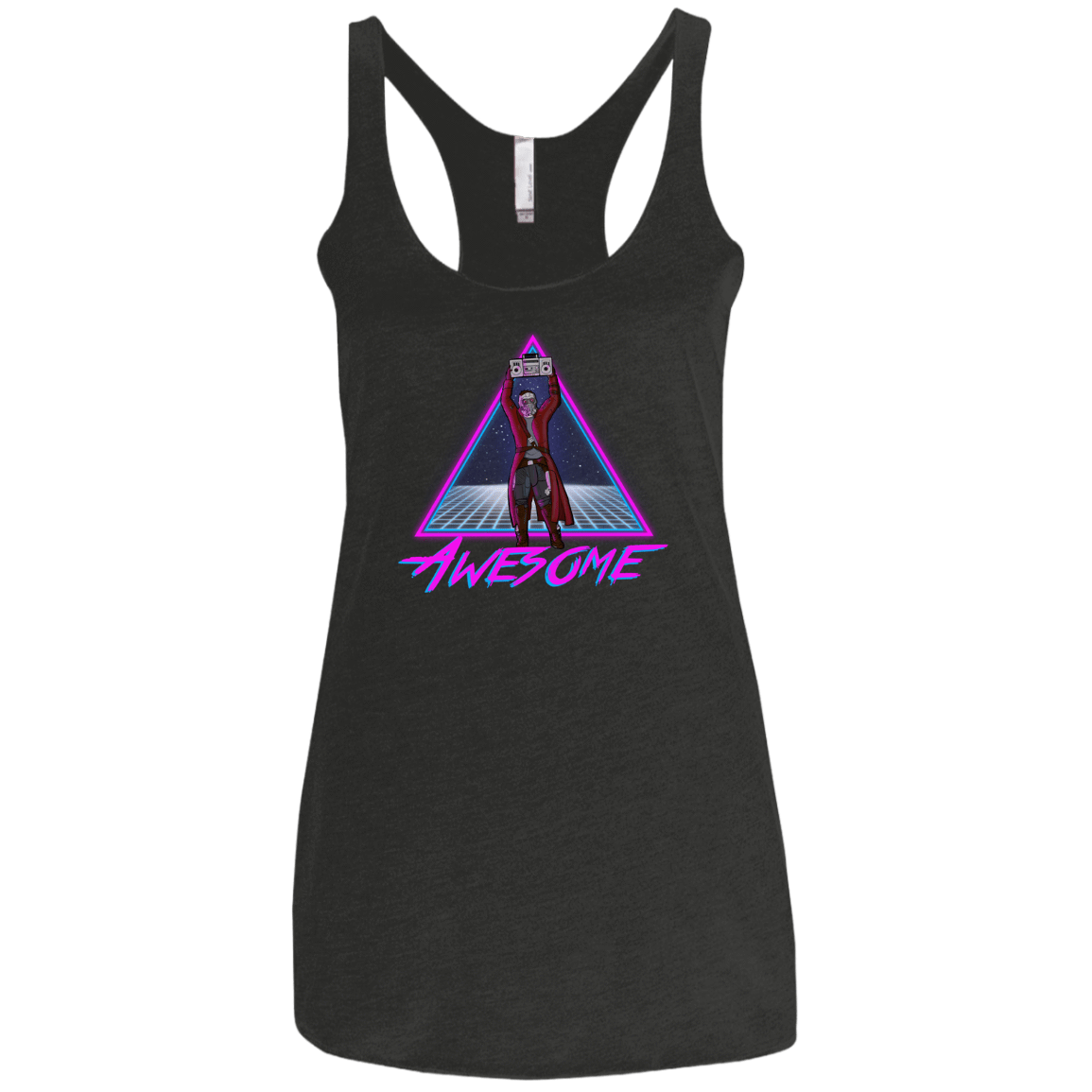 T-Shirts Vintage Black / X-Small Awesome Women's Triblend Racerback Tank