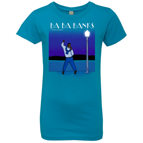 T-Shirts Turquoise / YXS Ba Ba Banks Girls Premium T-Shirt