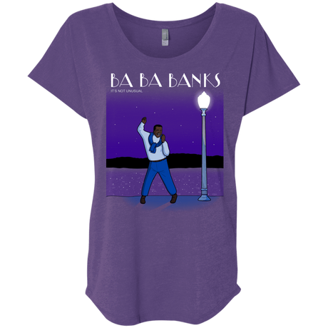 T-Shirts Purple Rush / X-Small Ba Ba Banks Triblend Dolman Sleeve