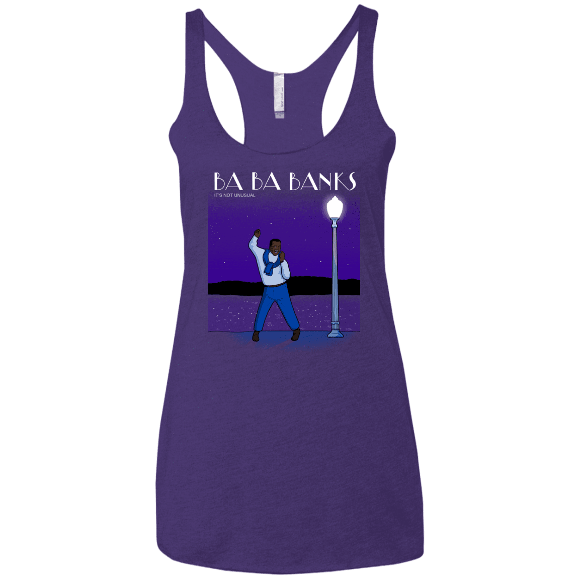T-Shirts Purple Rush / X-Small Ba Ba Banks Women's Triblend Racerback Tank