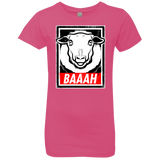 T-Shirts Hot Pink / YXS BAAAH Girls Premium T-Shirt
