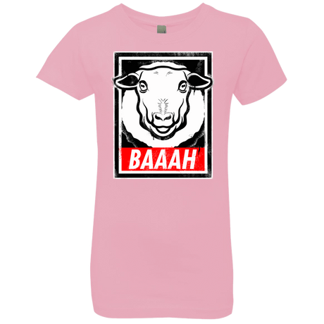 T-Shirts Light Pink / YXS BAAAH Girls Premium T-Shirt