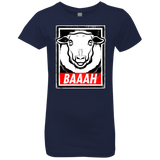 T-Shirts Midnight Navy / YXS BAAAH Girls Premium T-Shirt