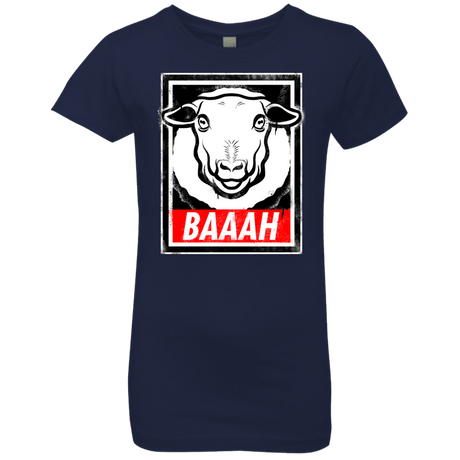 T-Shirts Midnight Navy / YXS BAAAH Girls Premium T-Shirt