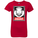 T-Shirts Red / YXS BAAAH Girls Premium T-Shirt