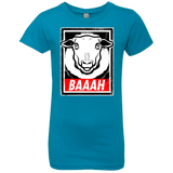 T-Shirts Turquoise / YXS BAAAH Girls Premium T-Shirt
