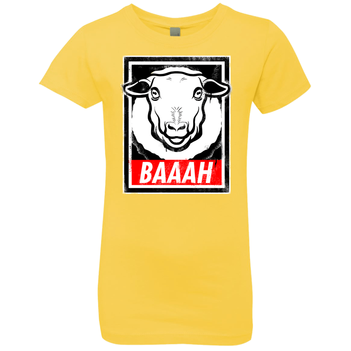 T-Shirts Vibrant Yellow / YXS BAAAH Girls Premium T-Shirt