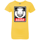 T-Shirts Vibrant Yellow / YXS BAAAH Girls Premium T-Shirt