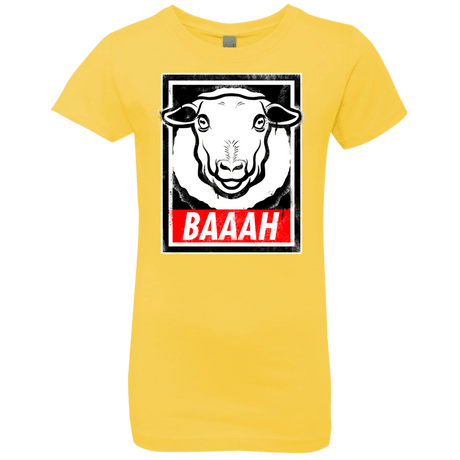 T-Shirts Vibrant Yellow / YXS BAAAH Girls Premium T-Shirt
