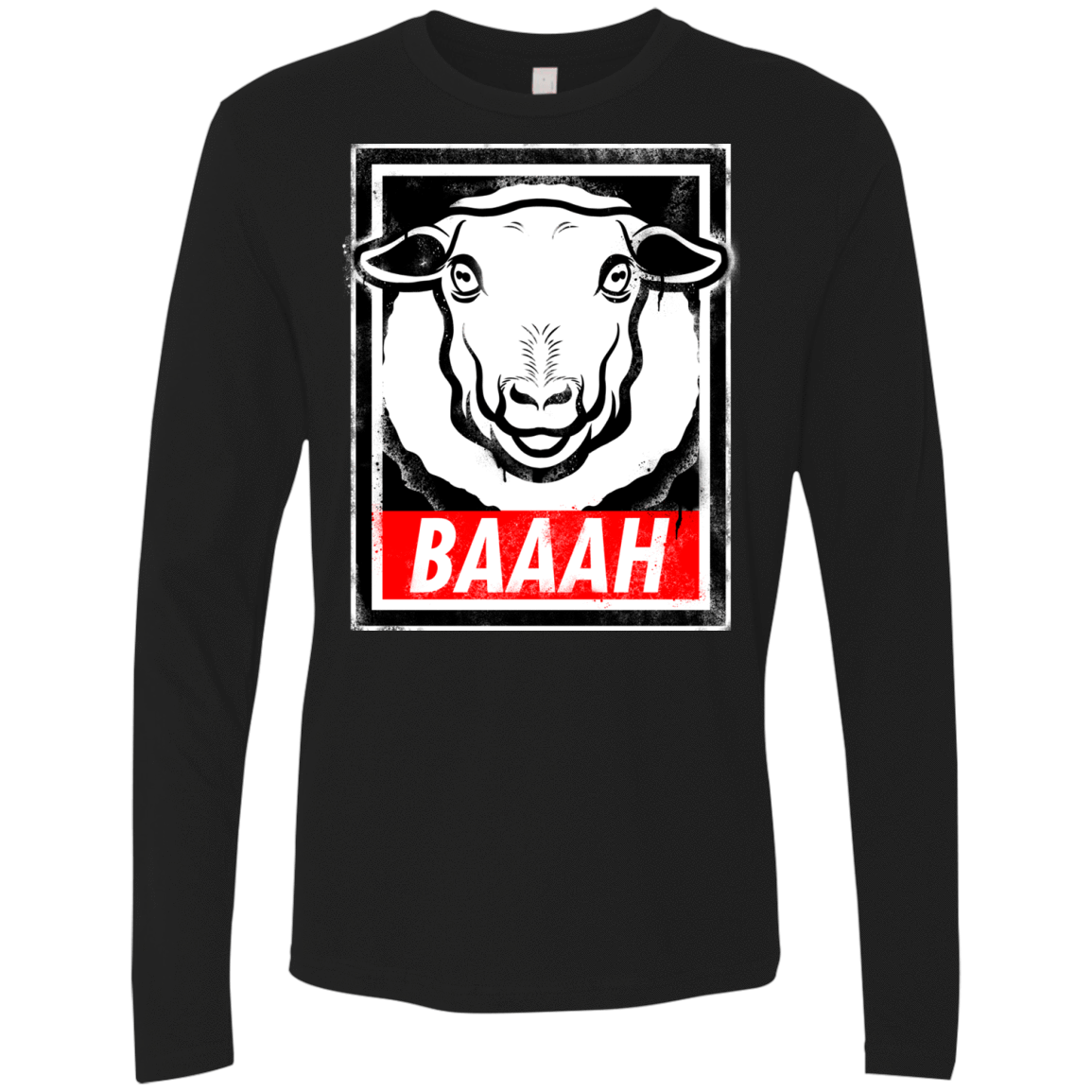 T-Shirts Black / Small BAAAH Men's Premium Long Sleeve