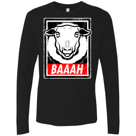 T-Shirts Black / Small BAAAH Men's Premium Long Sleeve