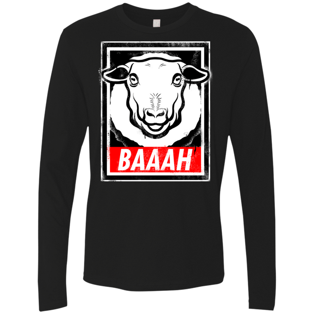 T-Shirts Black / Small BAAAH Men's Premium Long Sleeve