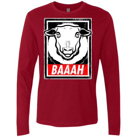 T-Shirts Cardinal / Small BAAAH Men's Premium Long Sleeve