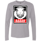 T-Shirts Heather Grey / Small BAAAH Men's Premium Long Sleeve