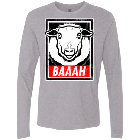 T-Shirts Heather Grey / Small BAAAH Men's Premium Long Sleeve