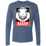 T-Shirts Indigo / Small BAAAH Men's Premium Long Sleeve