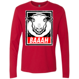 T-Shirts Red / Small BAAAH Men's Premium Long Sleeve