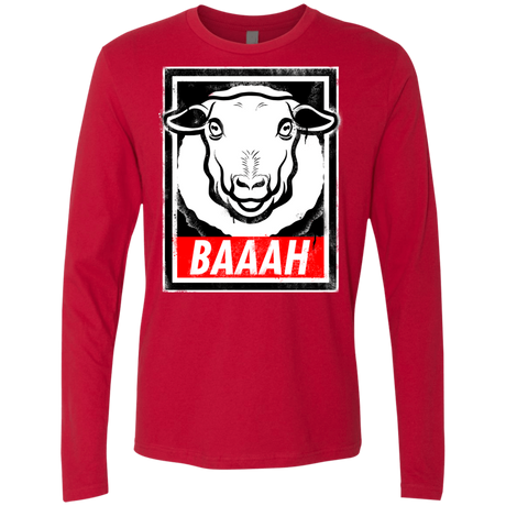 T-Shirts Red / Small BAAAH Men's Premium Long Sleeve