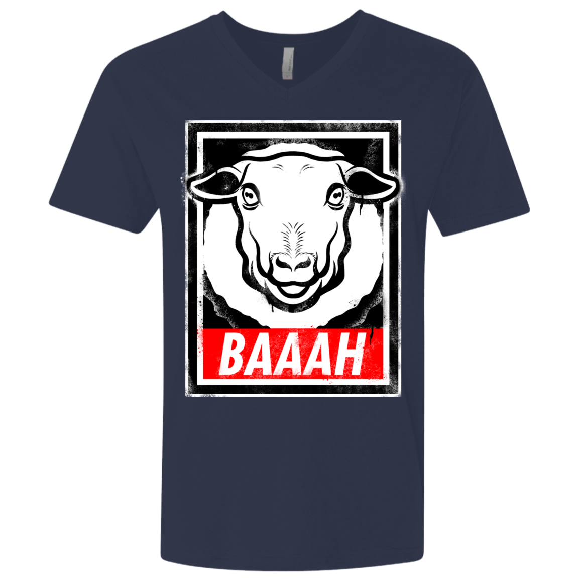 T-Shirts Midnight Navy / X-Small BAAAH Men's Premium V-Neck