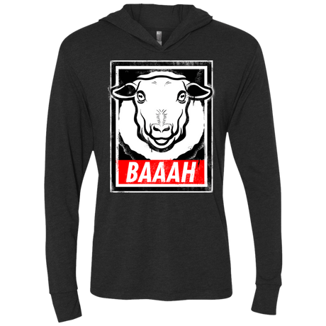 T-Shirts Vintage Black / X-Small BAAAH Triblend Long Sleeve Hoodie Tee