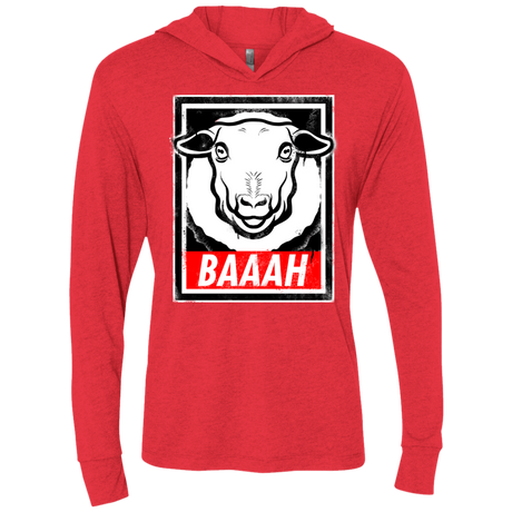 T-Shirts Vintage Red / X-Small BAAAH Triblend Long Sleeve Hoodie Tee