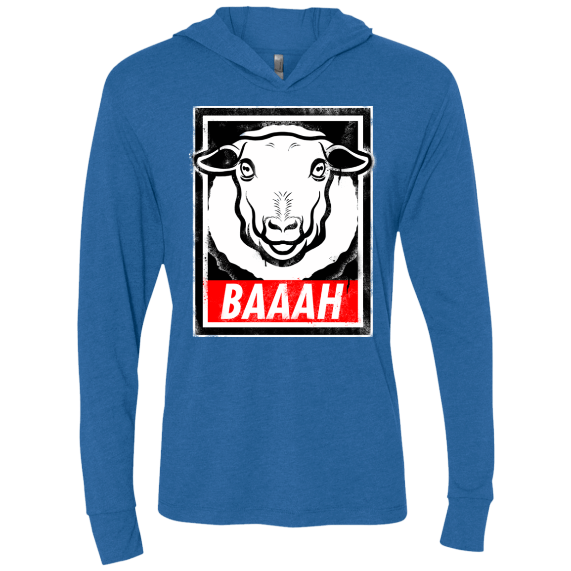 T-Shirts Vintage Royal / X-Small BAAAH Triblend Long Sleeve Hoodie Tee