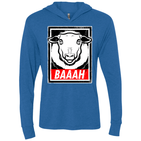 T-Shirts Vintage Royal / X-Small BAAAH Triblend Long Sleeve Hoodie Tee