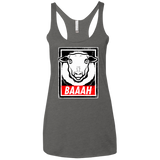 T-Shirts Premium Heather / X-Small BAAAH Women's Triblend Racerback Tank