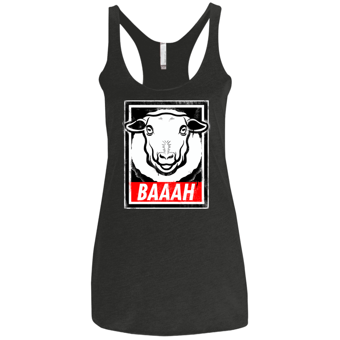 T-Shirts Vintage Black / X-Small BAAAH Women's Triblend Racerback Tank