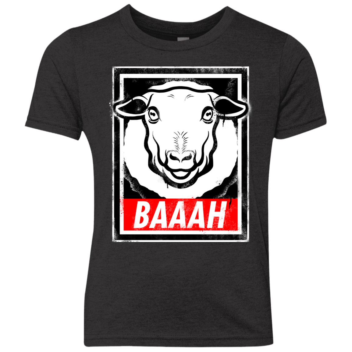 T-Shirts Vintage Black / YXS BAAAH Youth Triblend T-Shirt