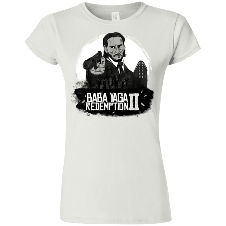 T-Shirts White / S Baba Yaga Redeption Junior Slimmer-Fit T-Shirt