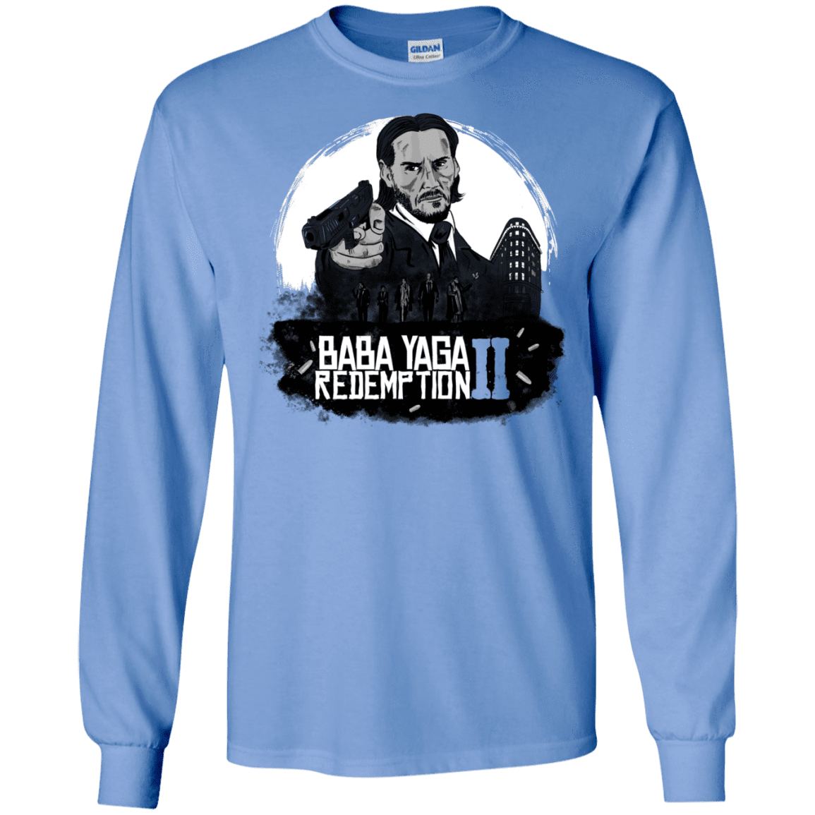 T-Shirts Carolina Blue / S Baba Yaga Redeption Men's Long Sleeve T-Shirt