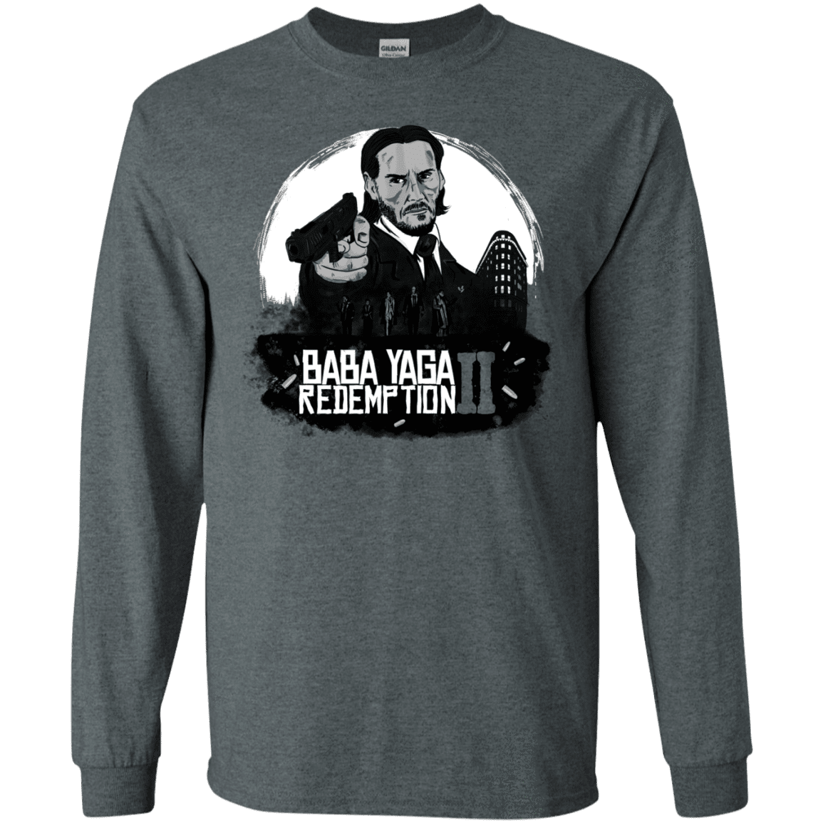 T-Shirts Dark Heather / S Baba Yaga Redeption Men's Long Sleeve T-Shirt