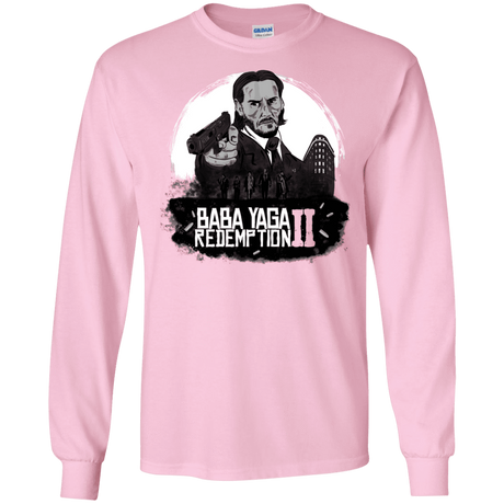 T-Shirts Light Pink / S Baba Yaga Redeption Men's Long Sleeve T-Shirt