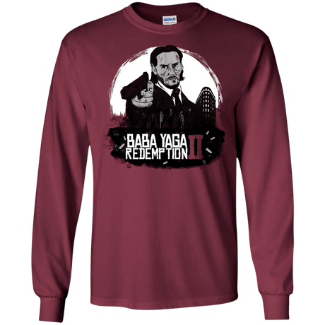 T-Shirts Maroon / S Baba Yaga Redeption Men's Long Sleeve T-Shirt