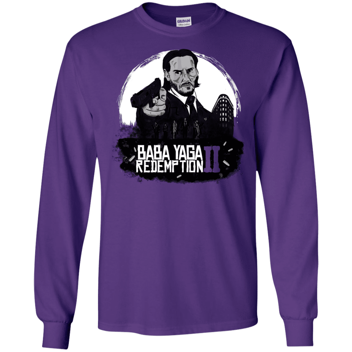 T-Shirts Purple / S Baba Yaga Redeption Men's Long Sleeve T-Shirt