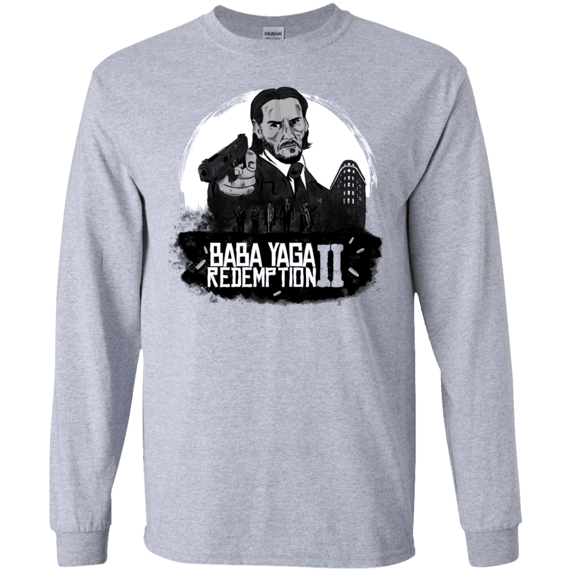 T-Shirts Sport Grey / S Baba Yaga Redeption Men's Long Sleeve T-Shirt