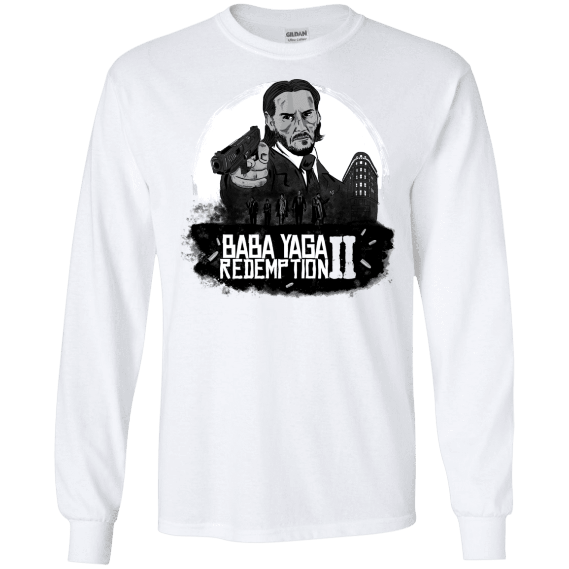 T-Shirts White / S Baba Yaga Redeption Men's Long Sleeve T-Shirt