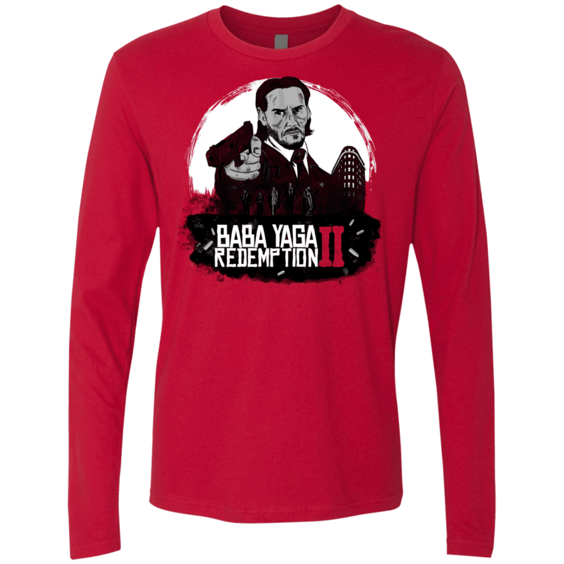 T-Shirts Red / S Baba Yaga Redeption Men's Premium Long Sleeve