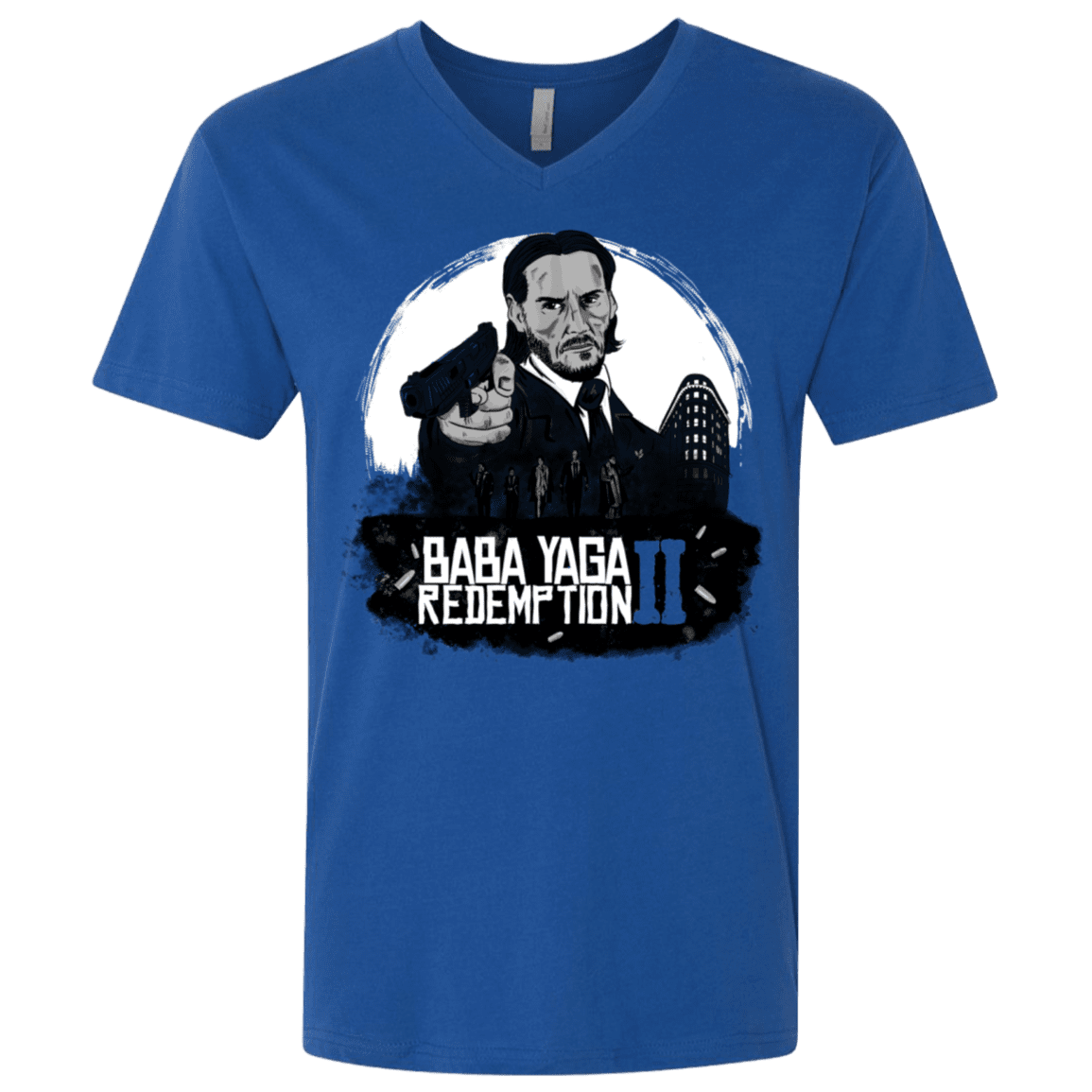T-Shirts Royal / X-Small Baba Yaga Redeption Men's Premium V-Neck