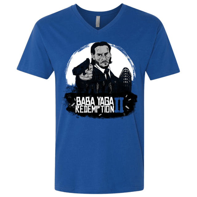 T-Shirts Royal / X-Small Baba Yaga Redeption Men's Premium V-Neck