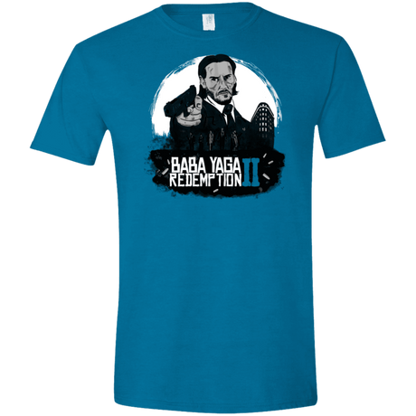 T-Shirts Antique Sapphire / S Baba Yaga Redeption Men's Semi-Fitted Softstyle