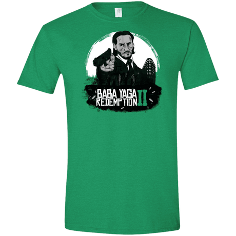 T-Shirts Heather Irish Green / M Baba Yaga Redeption Men's Semi-Fitted Softstyle