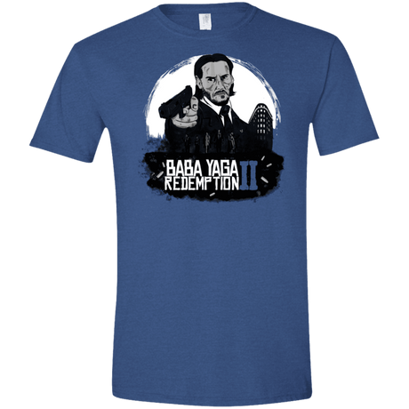 T-Shirts Heather Royal / X-Small Baba Yaga Redeption Men's Semi-Fitted Softstyle